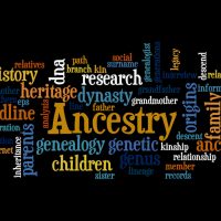 Ancestry, word cloud concept 3
