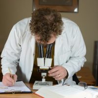 Forensic genealogist working