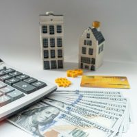 Banknote dollar, calculator and credit card are important in calculate saving for homeowner, repair, expand, leasing or transactions such as refinance, mortgage, decrease interest or debt restructure. Banknote dollar, calculator and credit card are important in calculate saving for homeowner, repair, expand, leasing or transactions such as refinance, mortgage, decrease interest or debt restructure.